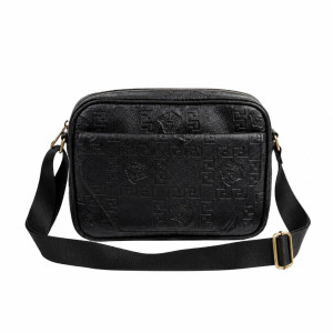 Geometric Pattern Crossbody Messenger Bag